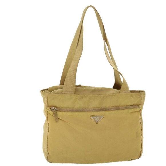 PRADA Shoulder Bag Nylon Bronze Auth cl677 - Picture 1 of 15